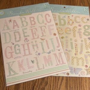 Die-Cut Letter Stickers - 2 packs